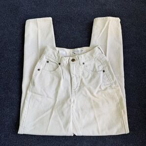 Vintage 90s Calvin Klein Sport Womens 2 White High Rise USA Petite Mom Jeans